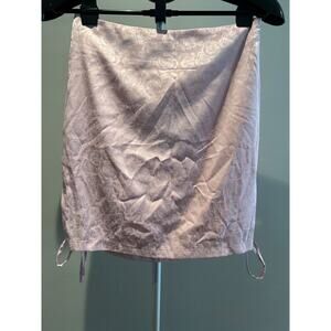 NWT Lulus Pink 2 Piece Rose Silk Skirt Tank Top Set SZ S/M